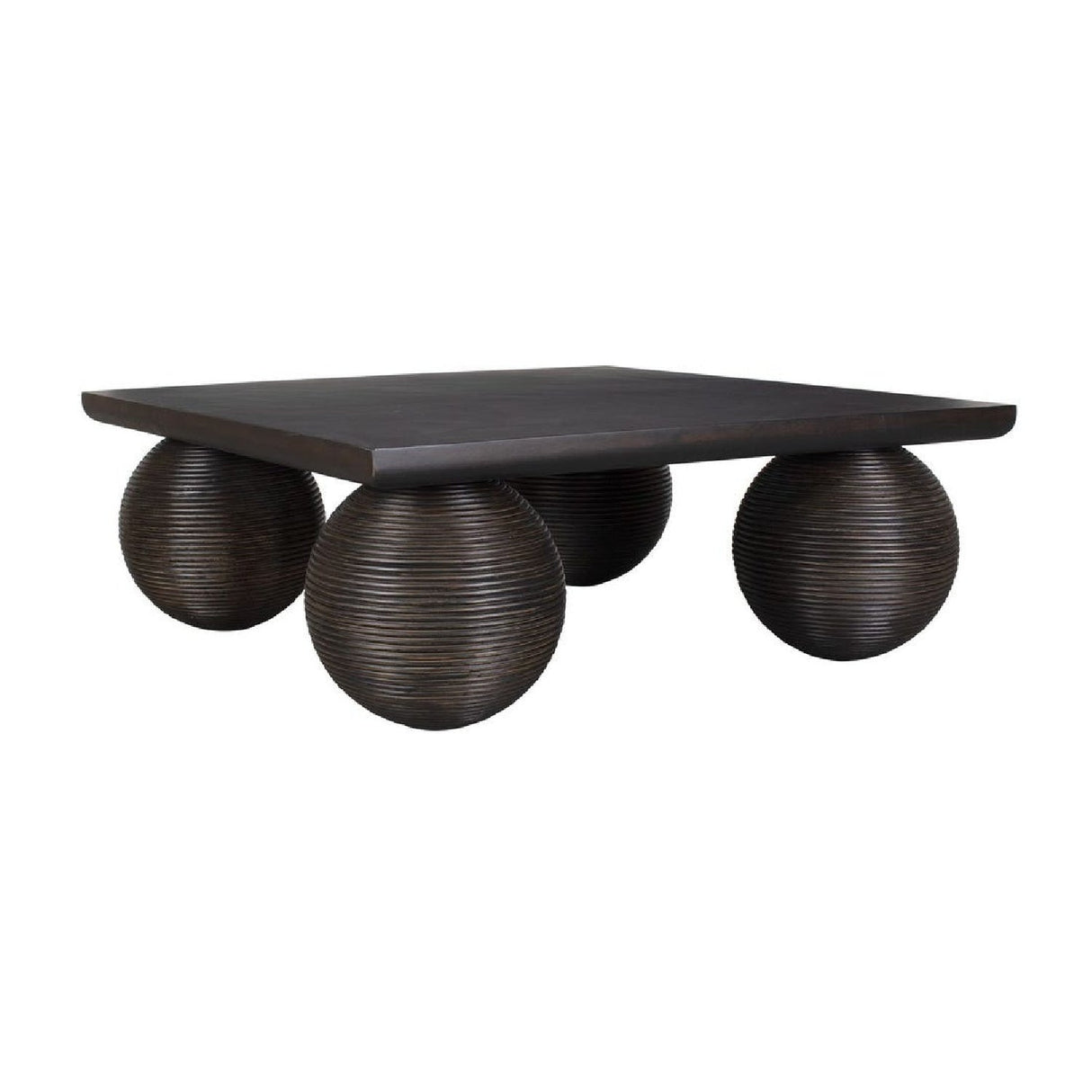 Modern European furniture - Rattan Sphere Legs Coffee Table - www.oroa.com