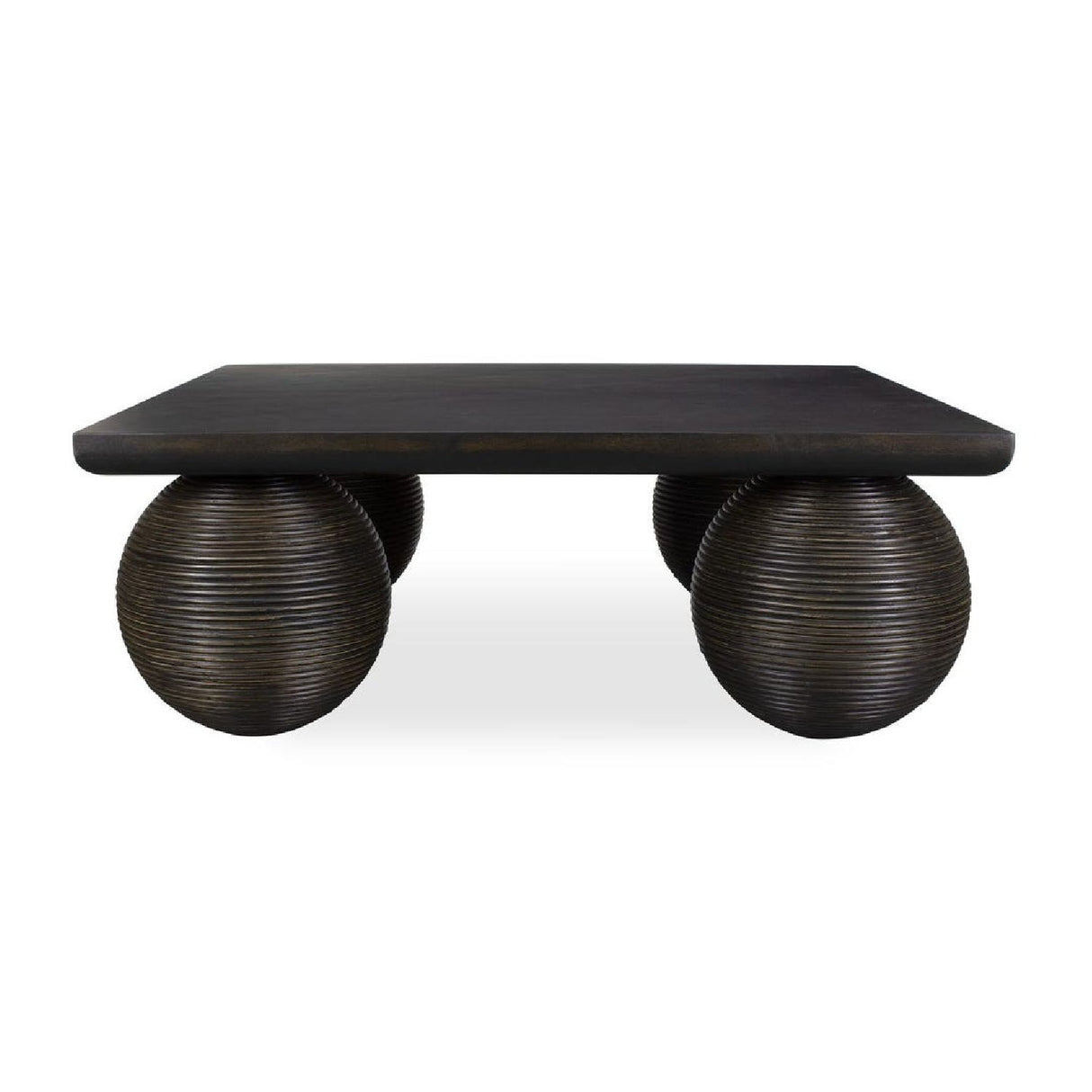 Modern European furniture - Rattan Sphere Legs Coffee Table - www.oroa.com