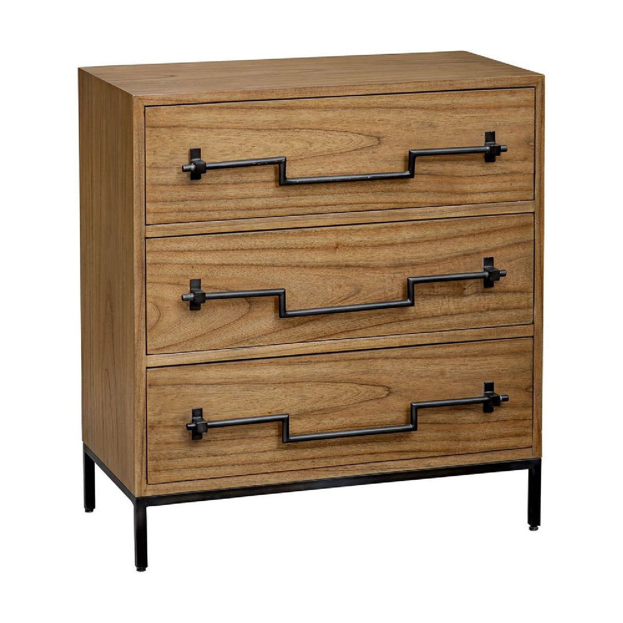 Modern European furniture - Mango Wood 3-Drawer Accent Chest - www.oroa.com