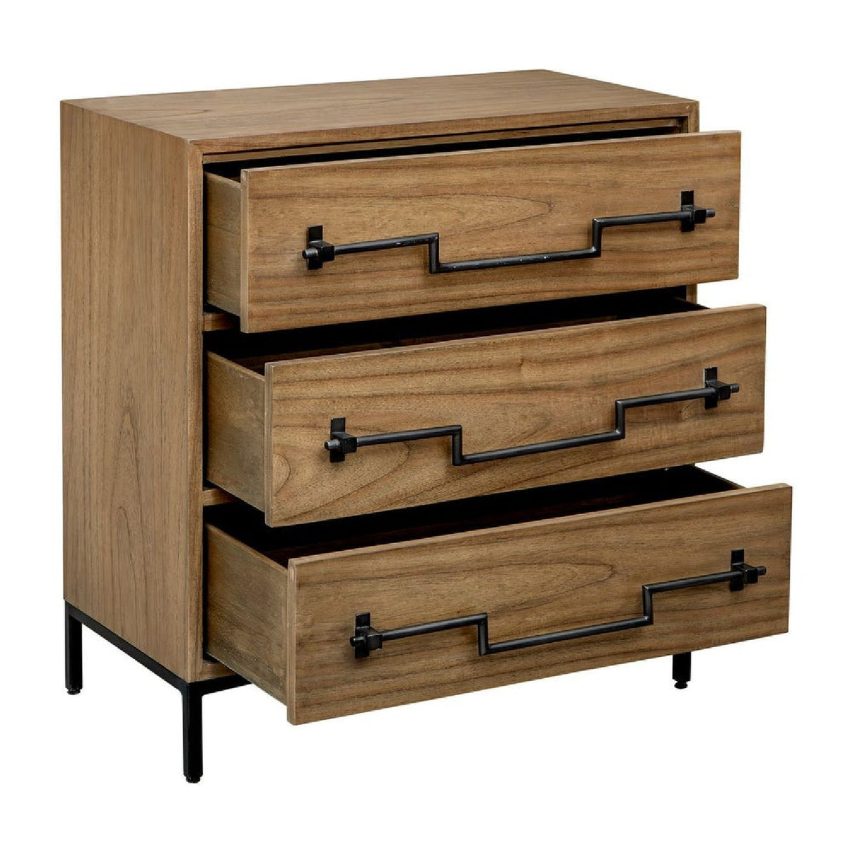 Modern European furniture - Mango Wood 3-Drawer Accent Chest - www.oroa.com