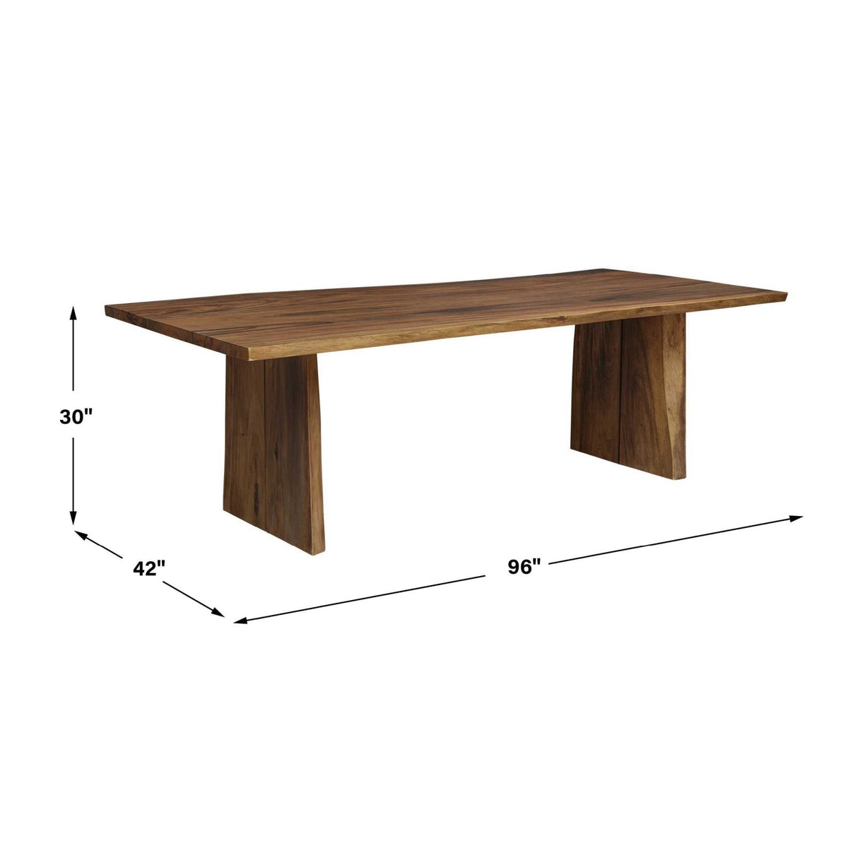 Modern European furniture - Solid Suar Wood Dining Table - www.oroa.com