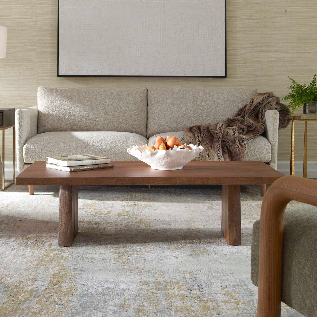 Modern European furniture - Solid Suar Wood Coffee Table - www.oroa.com