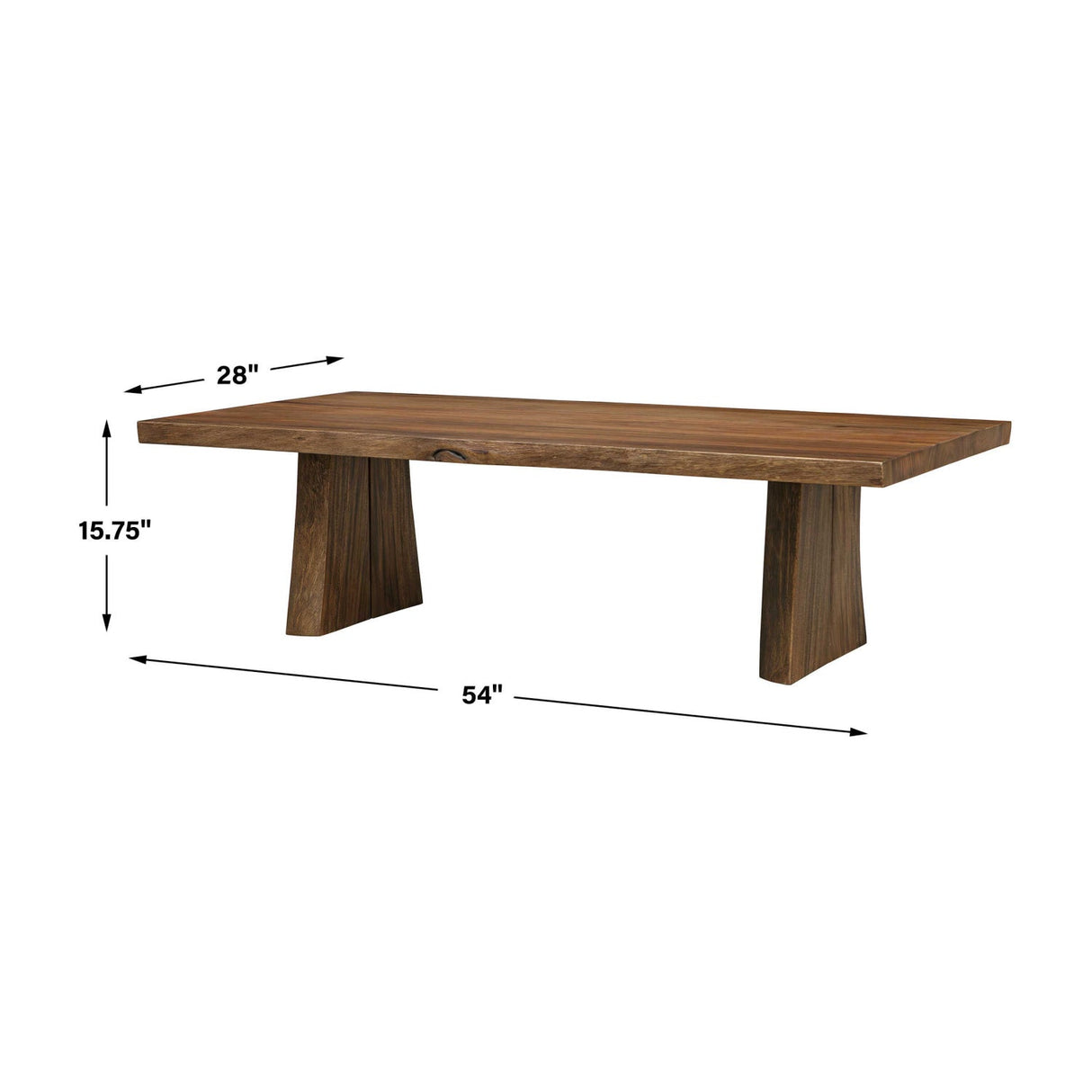 Modern European furniture - Solid Suar Wood Coffee Table - www.oroa.com