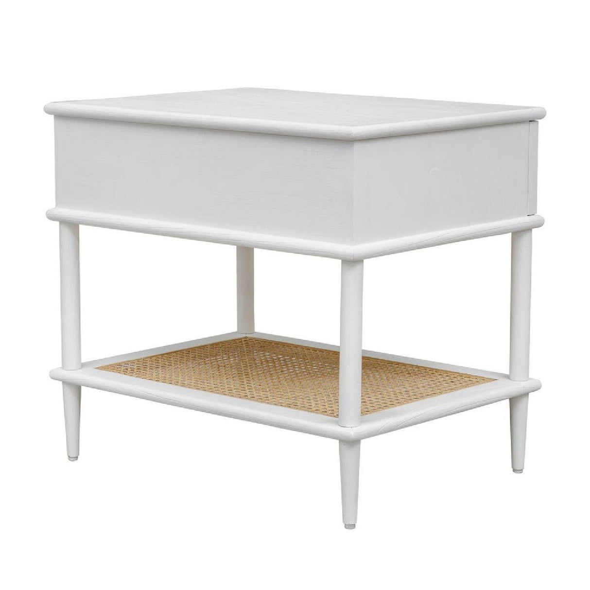 Modern European furniture - Rattan Cane 1-Drawer Side Table - www.oroa.com