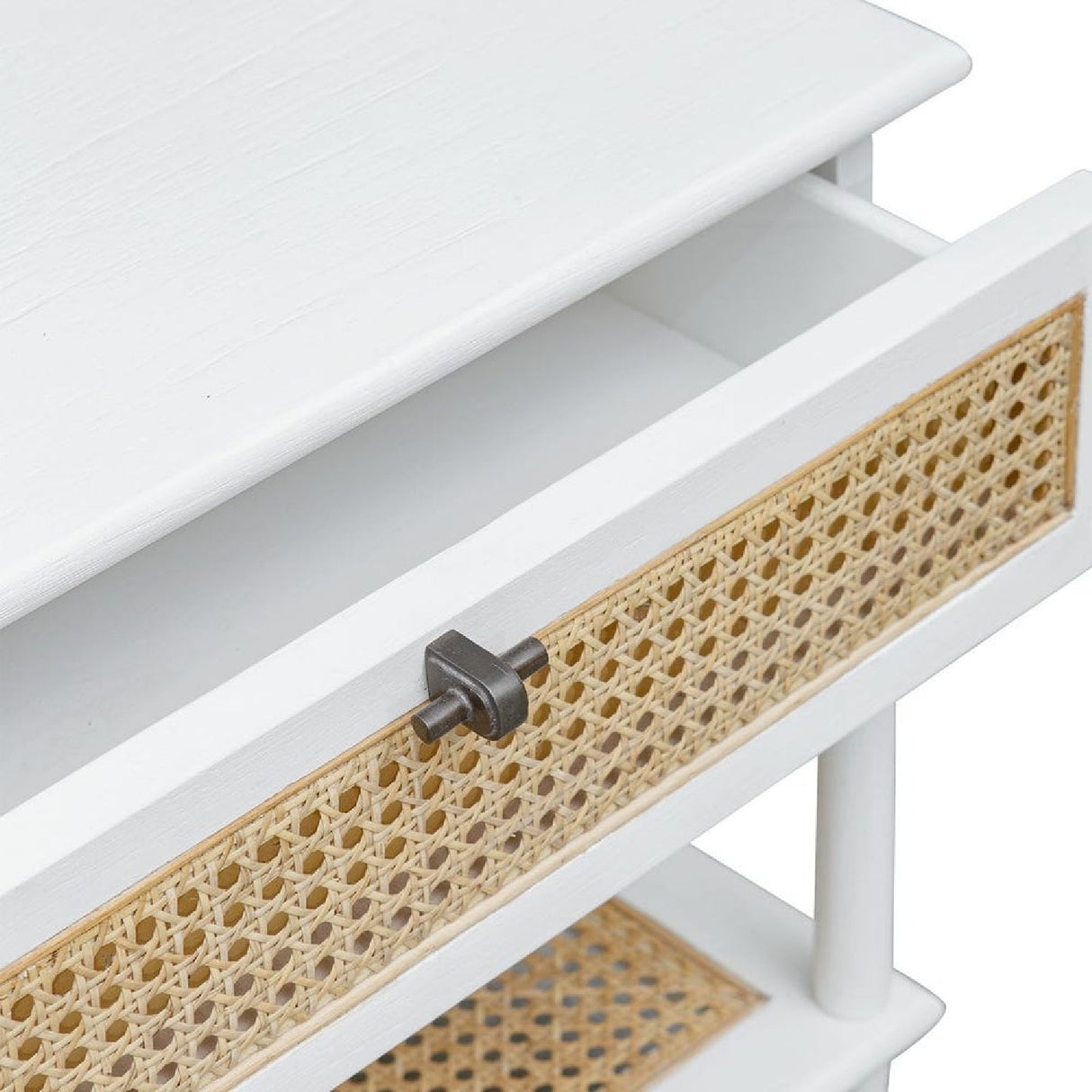 Modern European furniture - Rattan Cane 1-Drawer Side Table - www.oroa.com