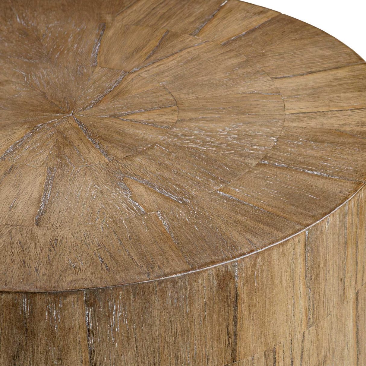 Modern European furniture - Mindi Wood Cylindrical Side Table - www.oroa.com