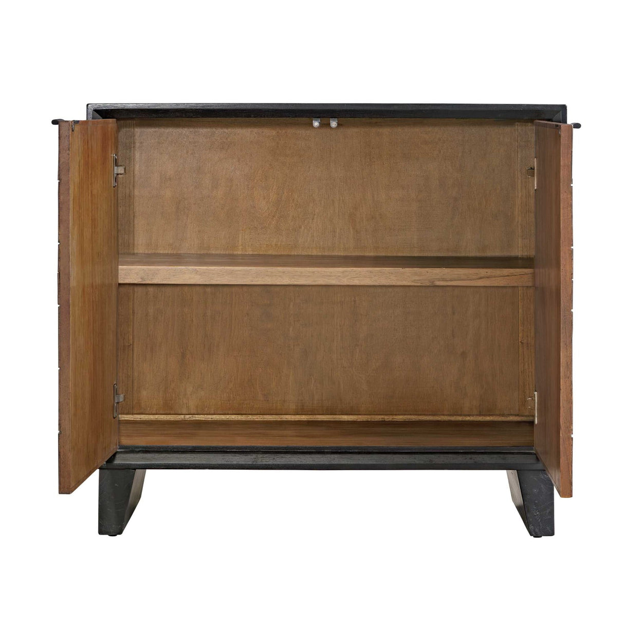Wooden 2-Door Grid Cabinet by Uttermost Muestra, alternate view 3
