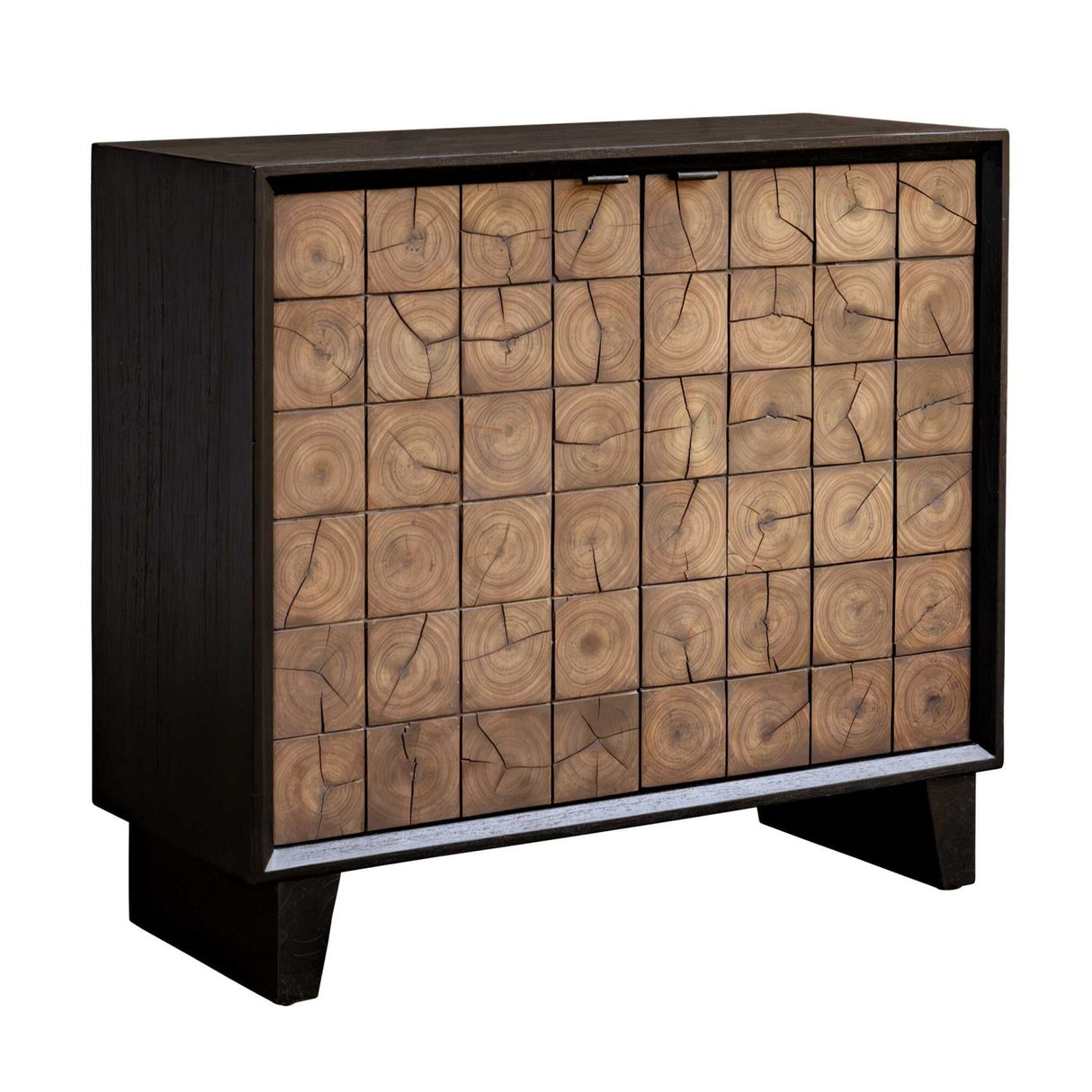 Wooden 2-Door Grid Cabinet by Uttermost Muestra, alternate view 4