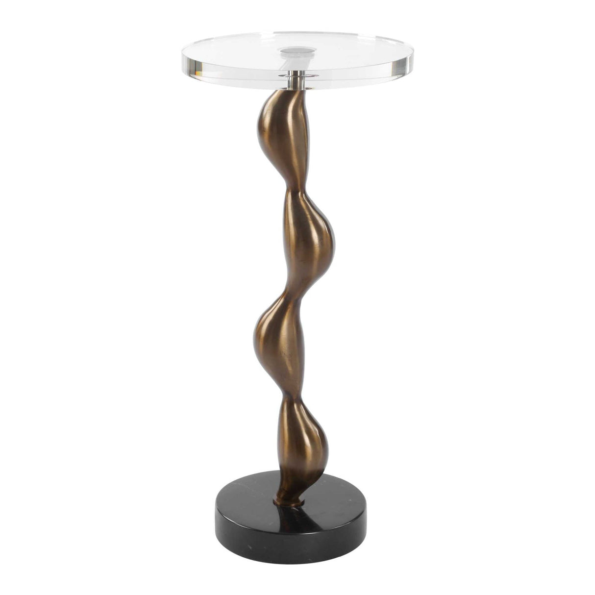 Modern European furniture - Crystal Round Drink Table - www.oroa.com