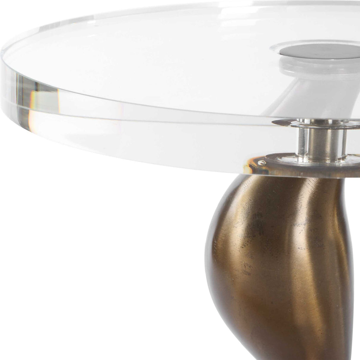 Modern European furniture - Crystal Round Drink Table - www.oroa.com