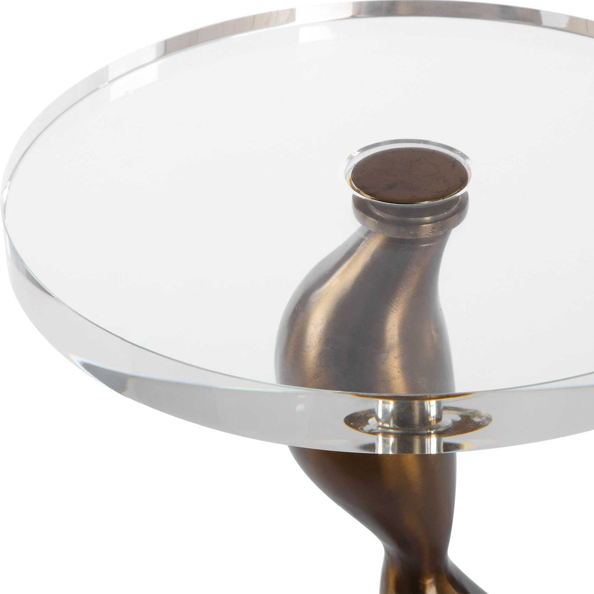 Modern European furniture - Crystal Round Drink Table - www.oroa.com
