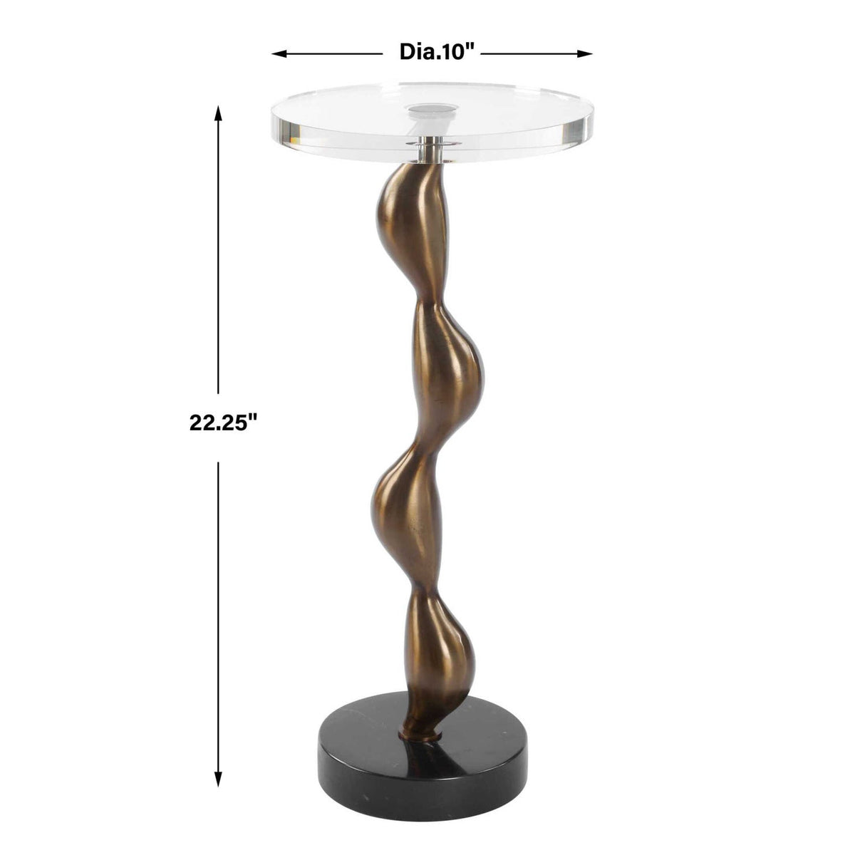 Modern European furniture - Crystal Round Drink Table - www.oroa.com