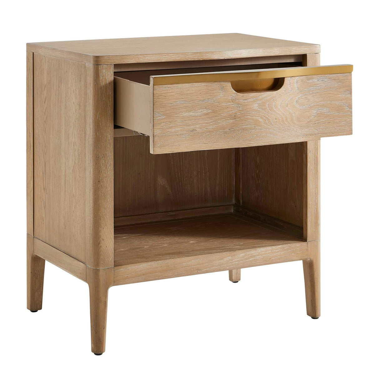 Modern European furniture - Oak 1-Drawer Side Table - www.oroa.com