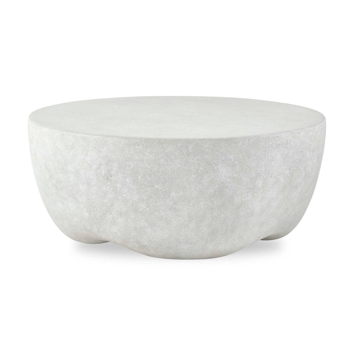 Modern European furniture - Cream Concrete Indoor/Outdoor Coffee Table - www.oroa.com