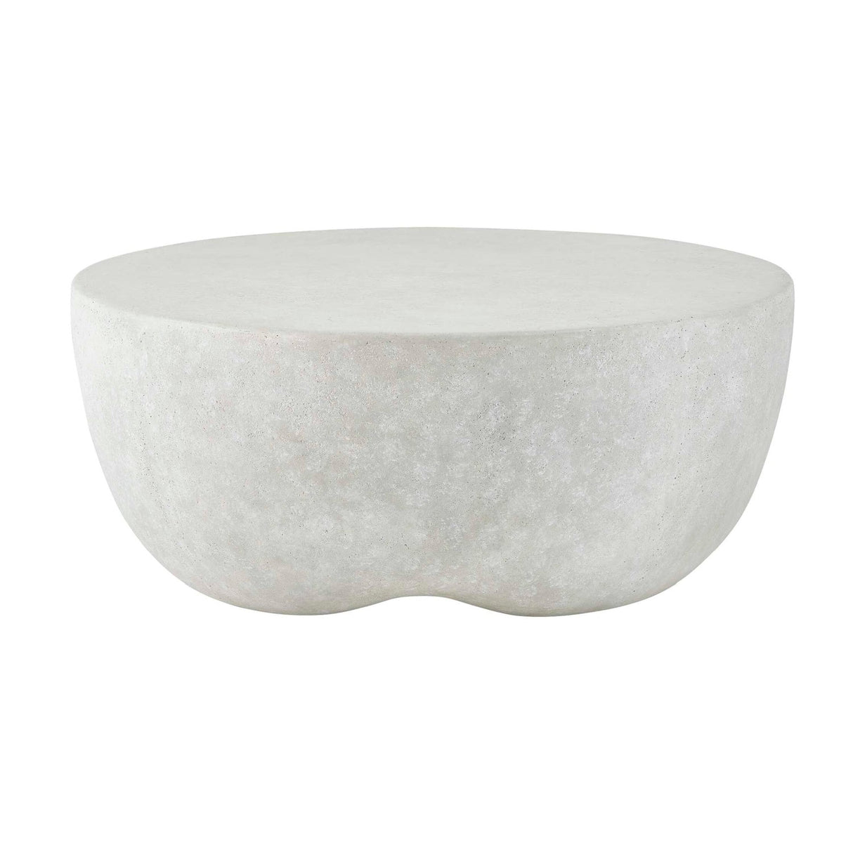 Modern European furniture - Cream Concrete Indoor/Outdoor Coffee Table - www.oroa.com