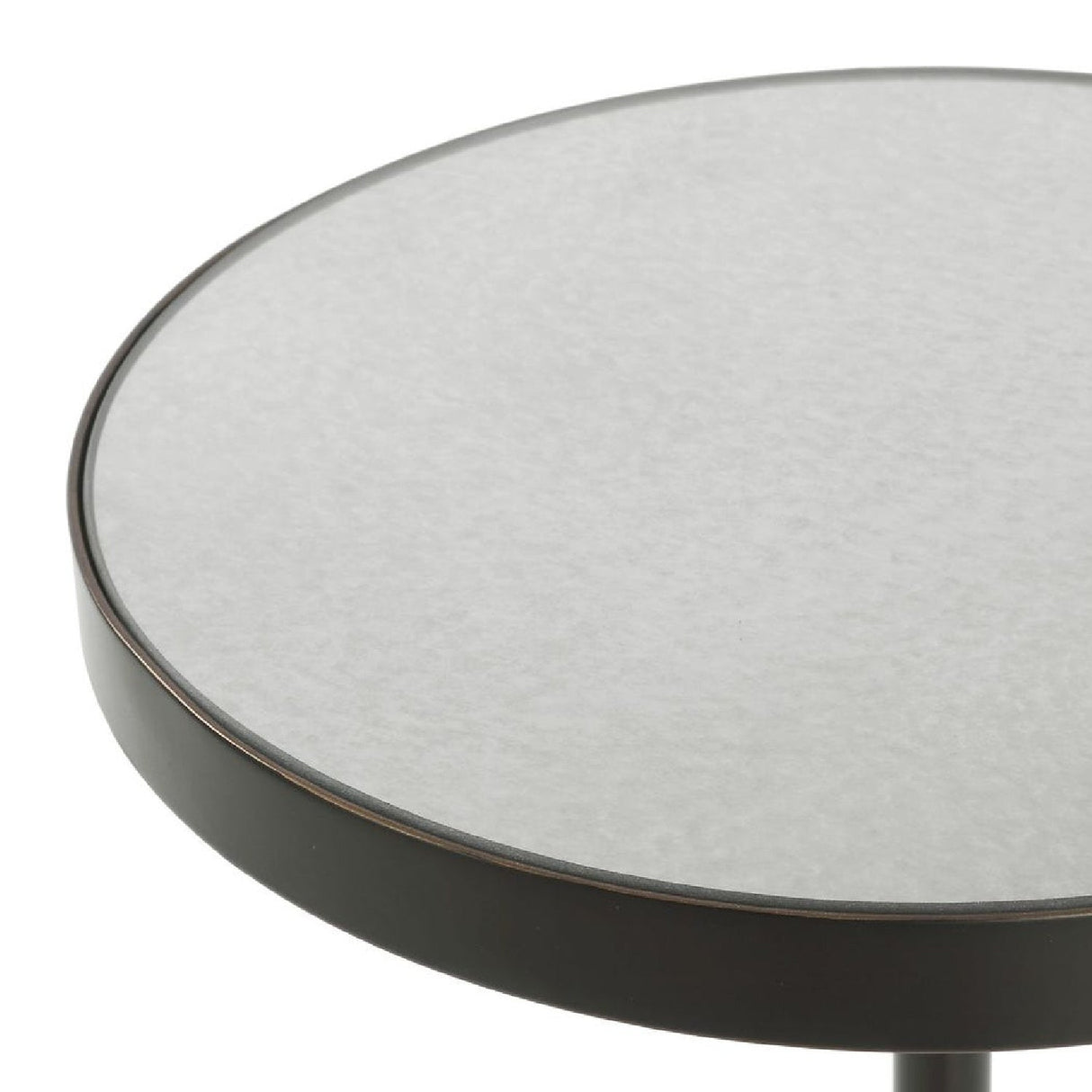 Modern European furniture - Round Mirrored Top Accent Table - www.oroa.com
