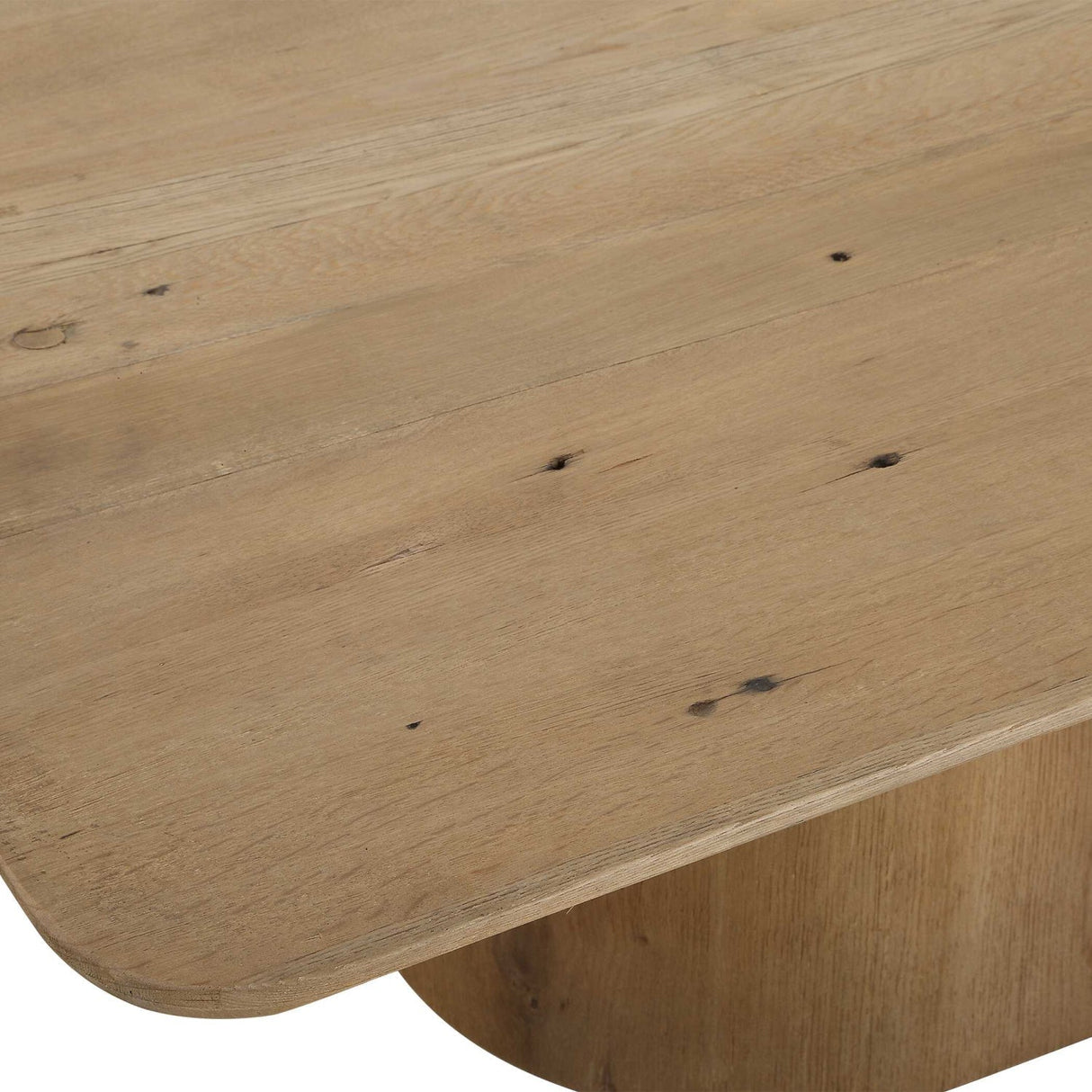 Solid Oak Minimalist Coffee Table by Uttermost Camerlin, alternate view 5