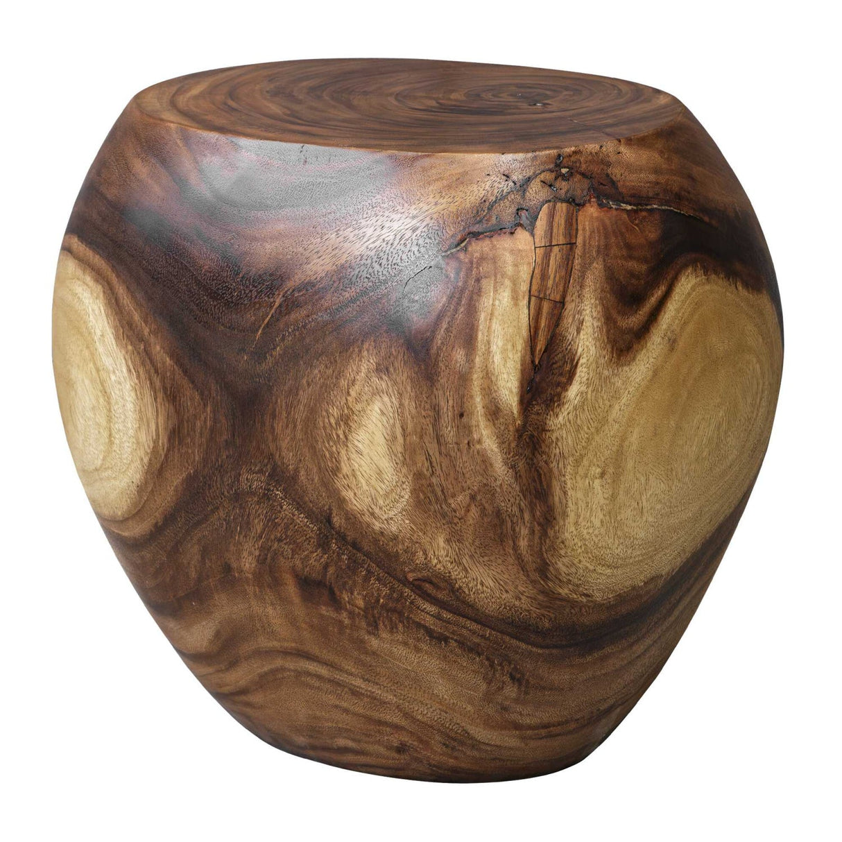 Modern European furniture - Solid Suar Wood Accent Stool - www.oroa.com
