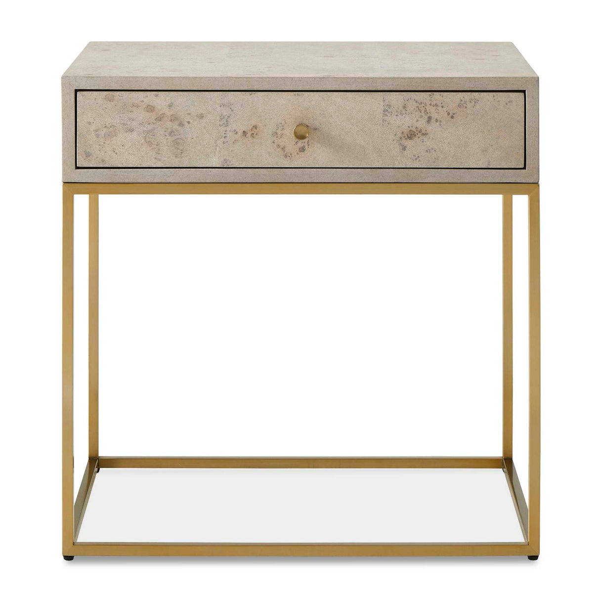 Modern European furniture - Maple Burl 1-Drawer Side Table - www.oroa.com