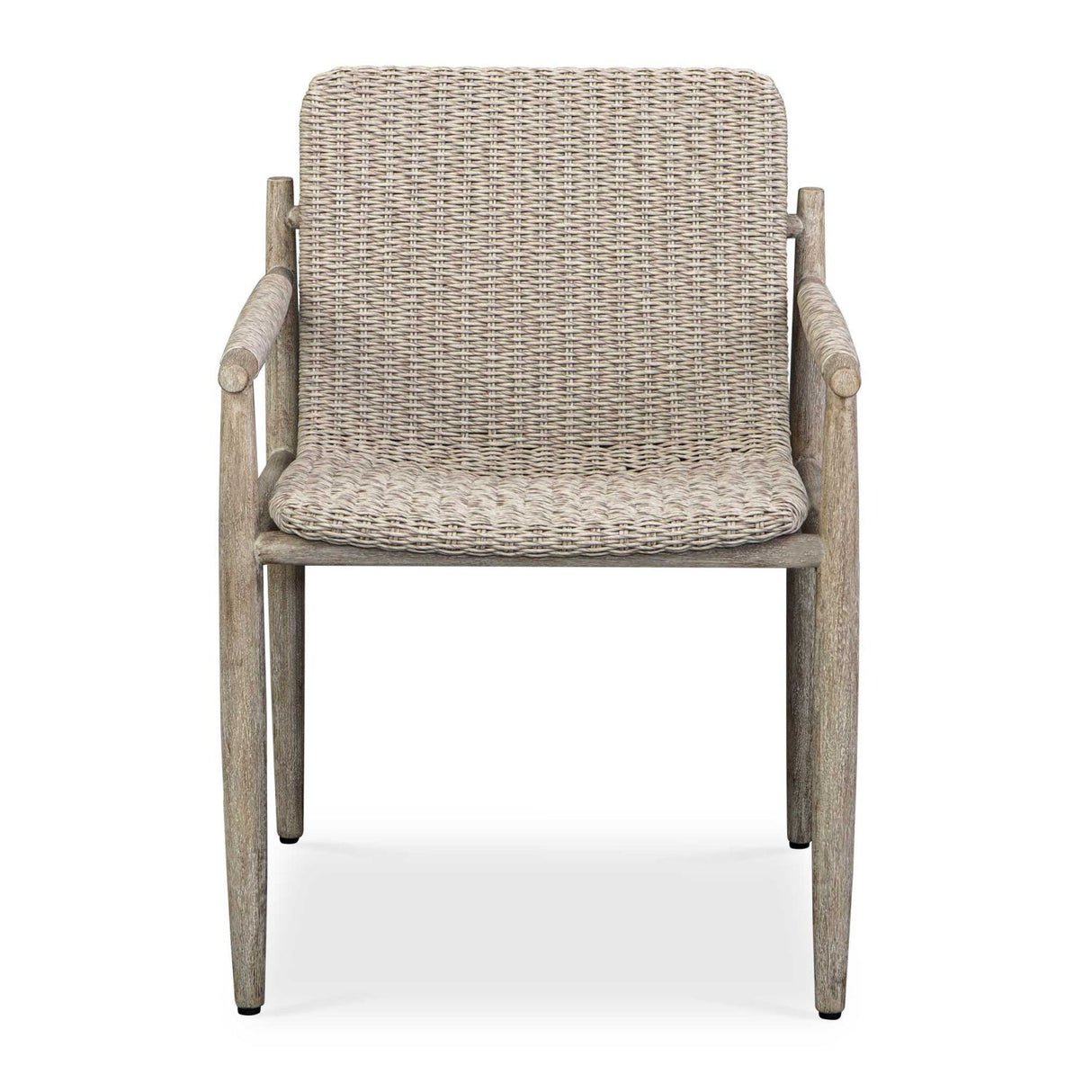 Modern European furniture - Beige Wicker Outdoor Dining Chair - www.oroa.com