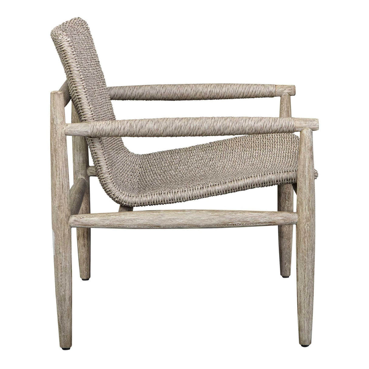 Beige Wicker Outdoor Lounge Chair by Uttermost Sumba, alternate view 4