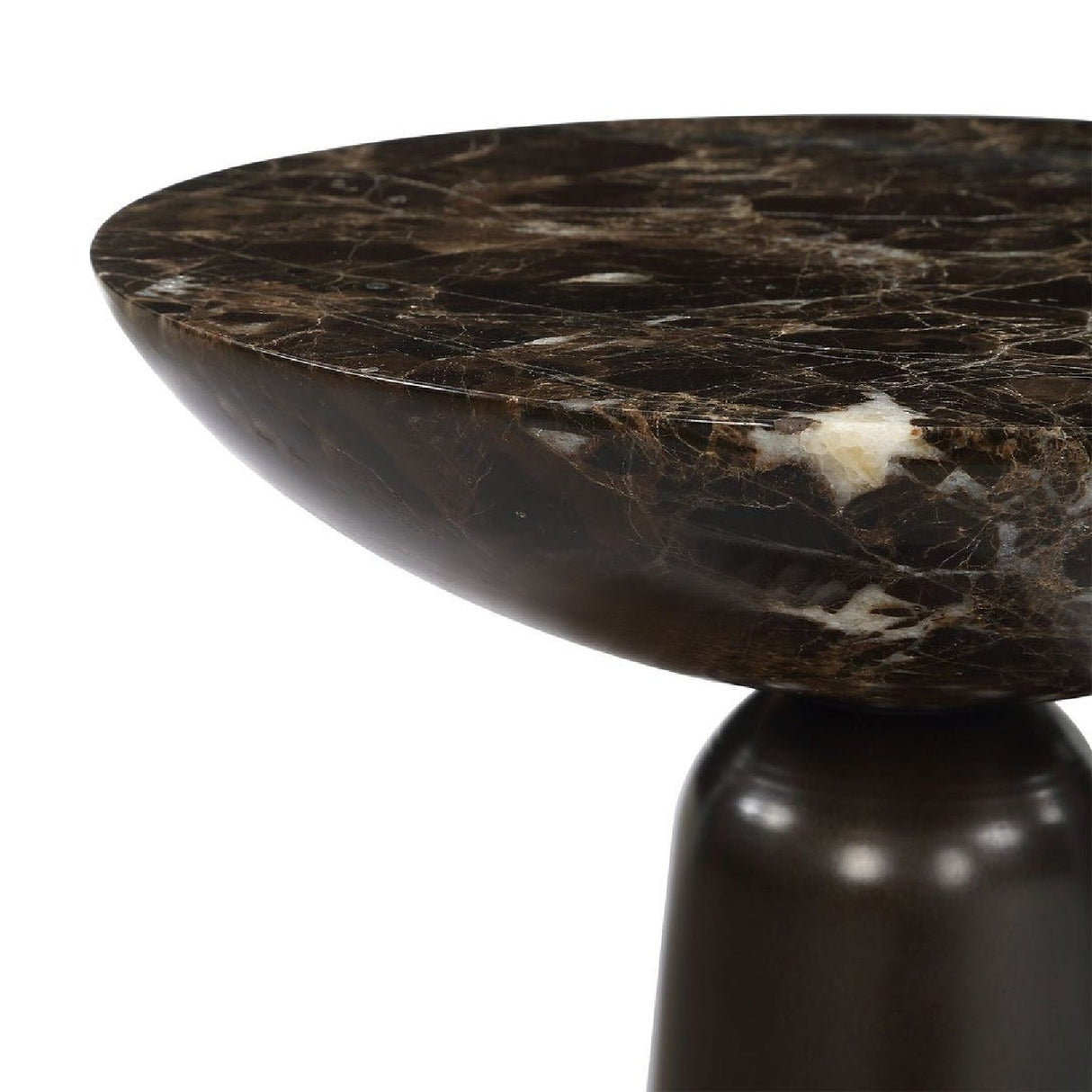 Modern European furniture - Brown Marble Accent Table - www.oroa.com