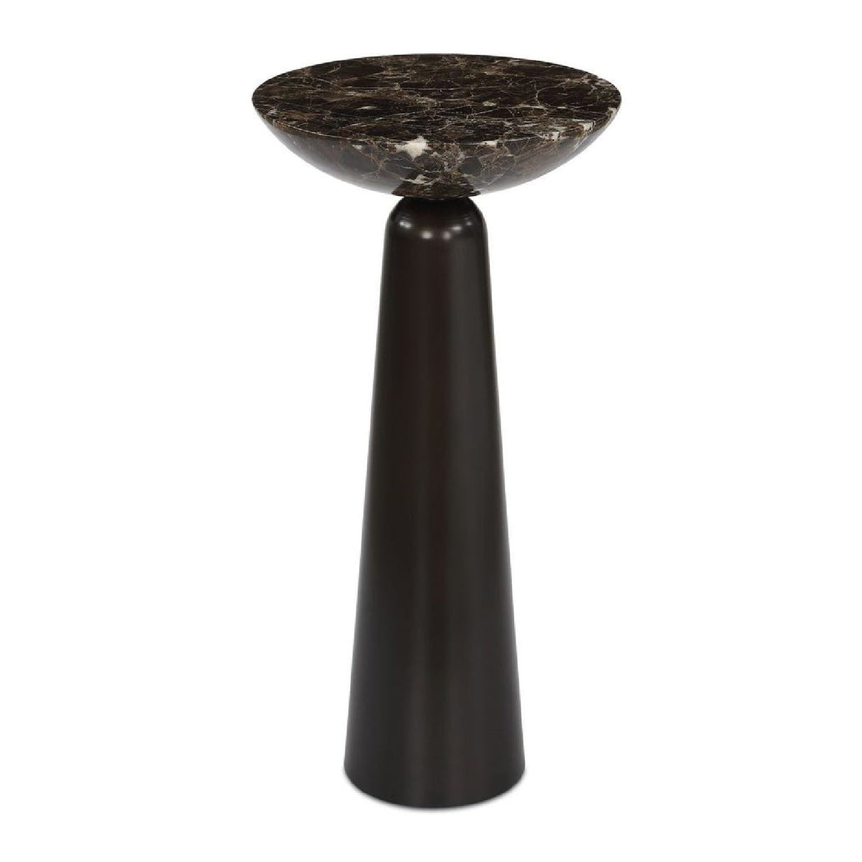 Modern European furniture - Brown Marble Accent Table - www.oroa.com