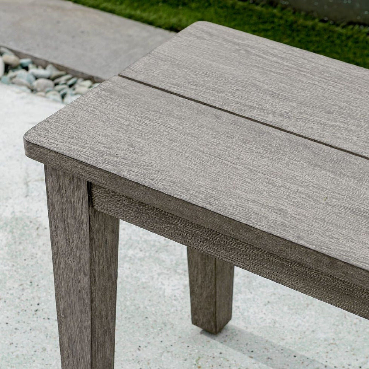 Rustic Gray Mahogany Bench by Uttermost Forsyth, alternate view 7