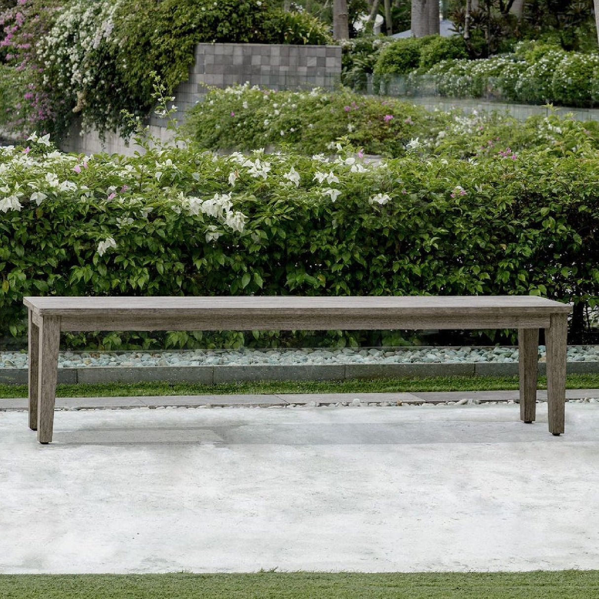 Rustic Gray Mahogany Bench by Uttermost Forsyth, alternate view 2