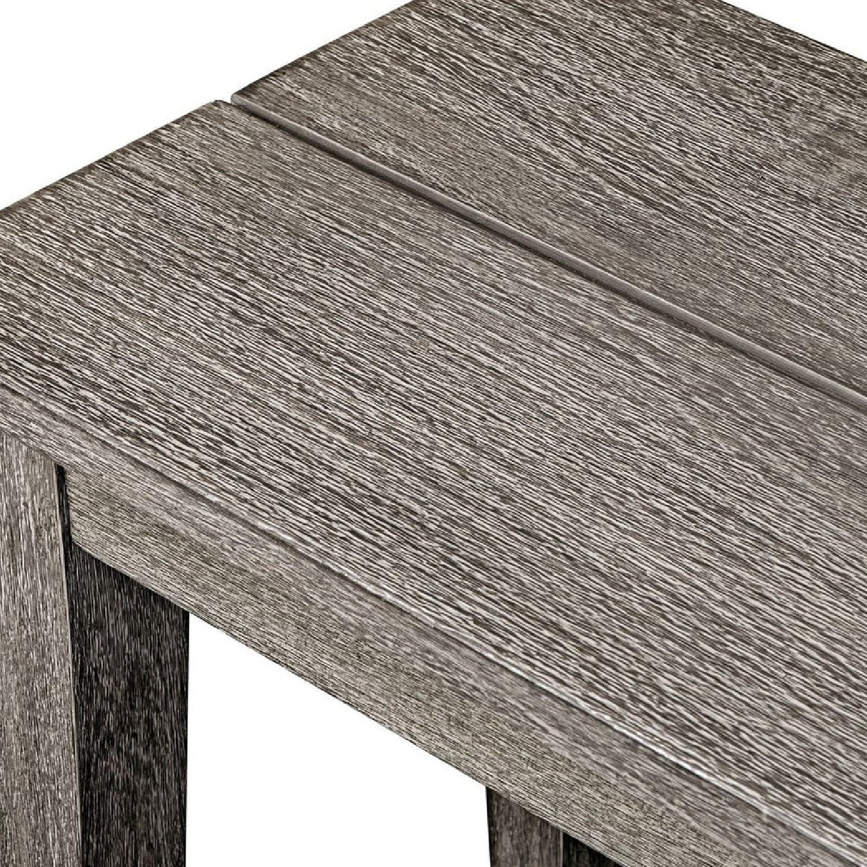 Rustic Gray Mahogany Bench by Uttermost Forsyth, alternate view 6