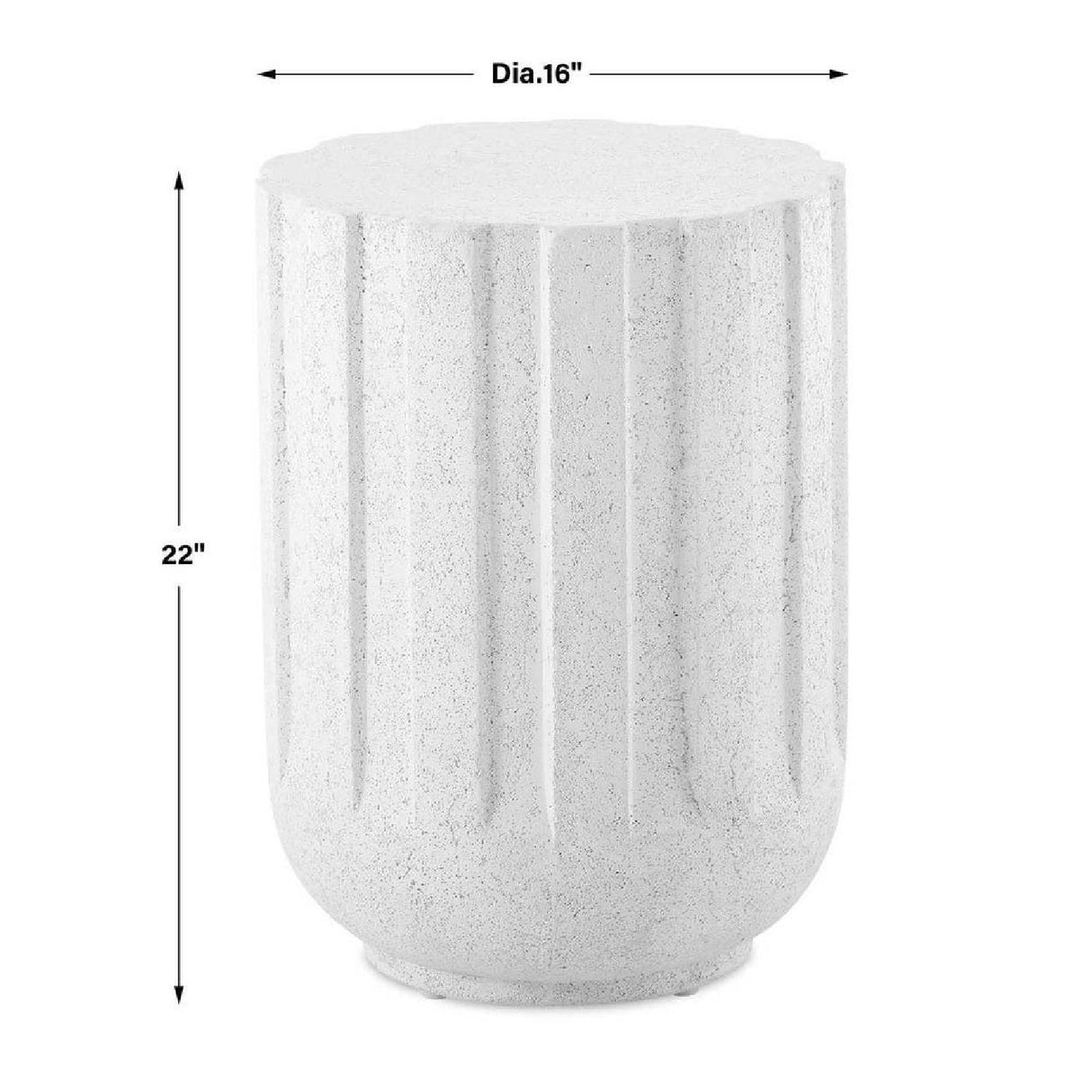 Modern European furniture - White Glass Indoor/Outdoor Accent Table - www.oroa.com