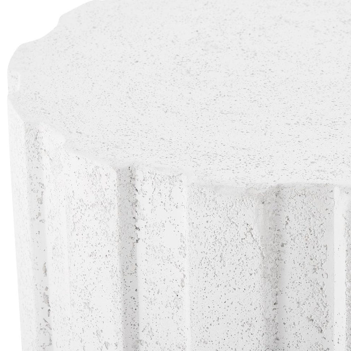 Modern European furniture - White Glass Indoor/Outdoor Accent Table - www.oroa.com