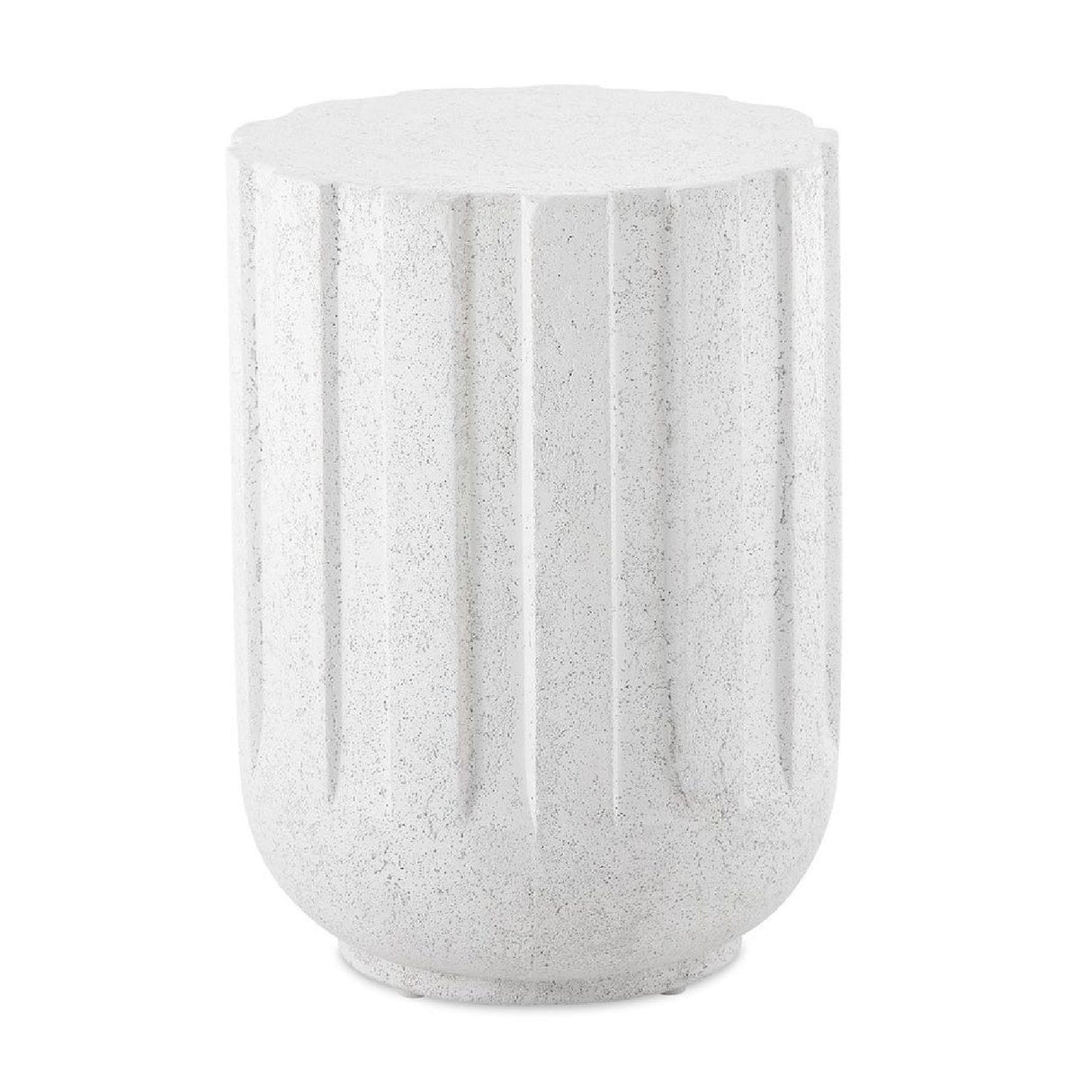 Modern European furniture - White Glass Indoor/Outdoor Accent Table - www.oroa.com