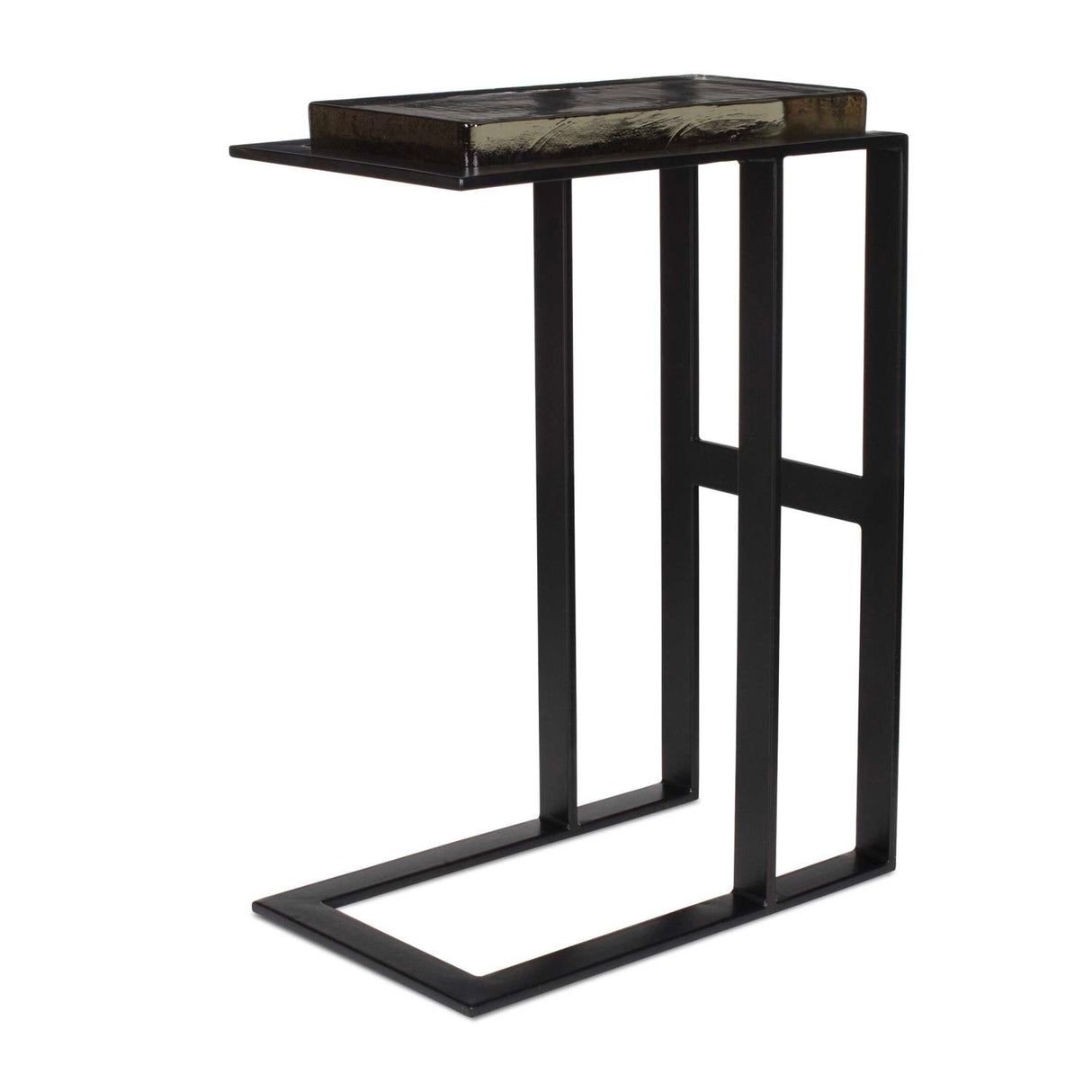 Cast Glass Pull-Up Accent Table by Uttermost Soma, alternate view 3