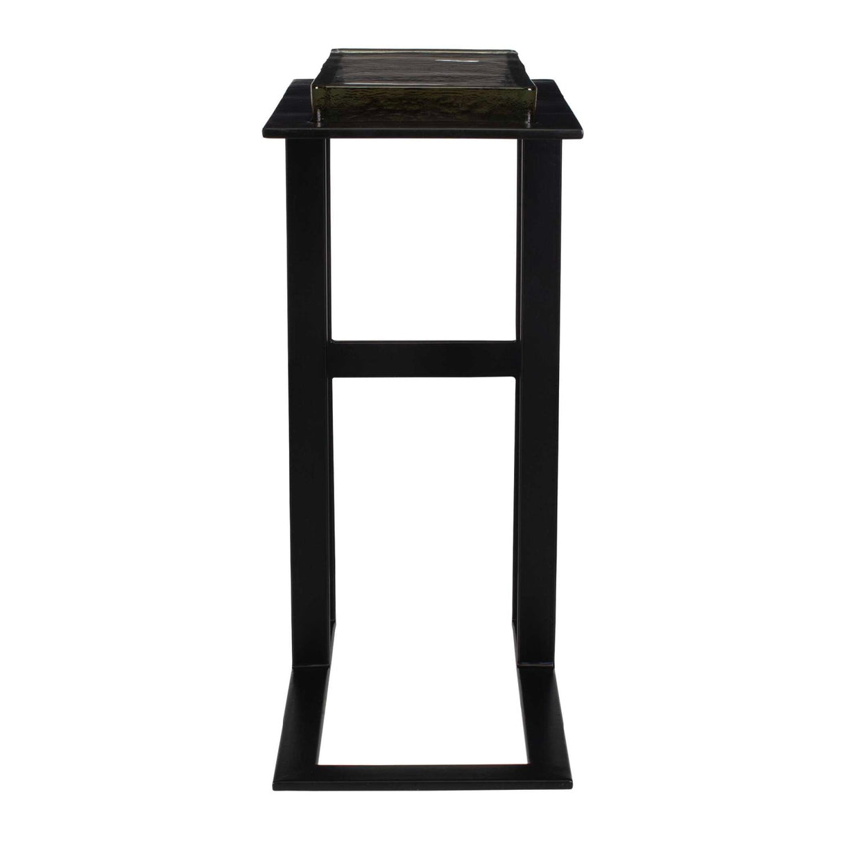 Cast Glass Pull-Up Accent Table by Uttermost Soma, alternate view 4