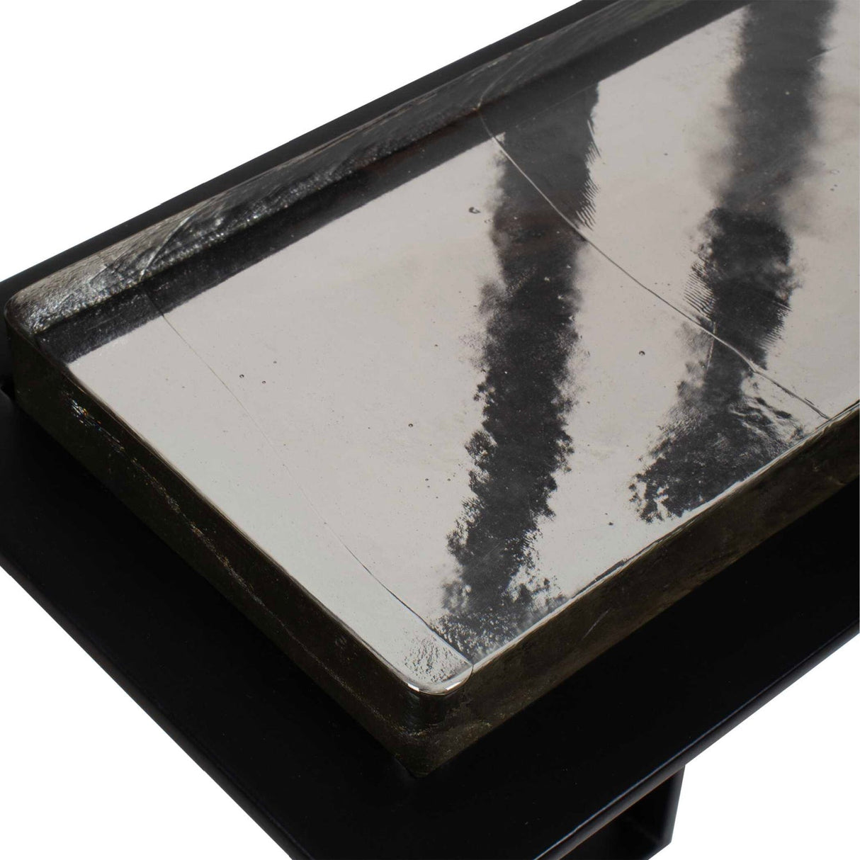 Cast Glass Pull-Up Accent Table by Uttermost Soma, alternate view 6