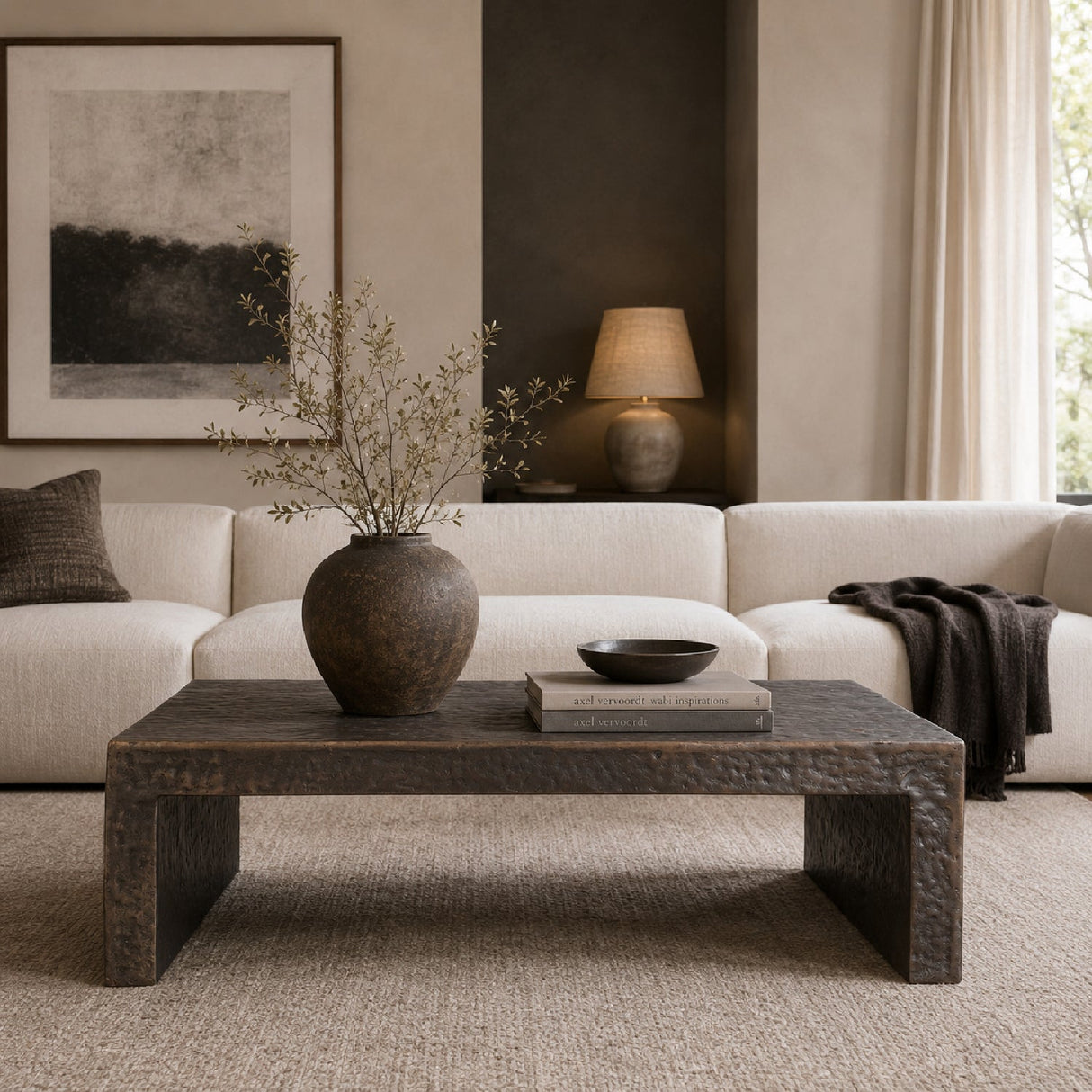Bronze Indoor/Outdoor Coffee Table by Uttermost Obra, alternate view 6