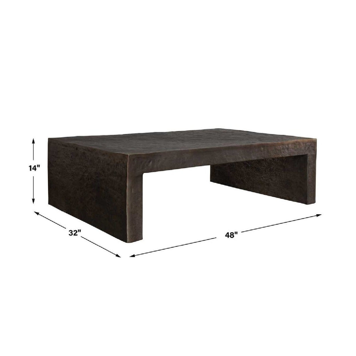 Bronze Indoor/Outdoor Coffee Table by Uttermost Obra, alternate view 7