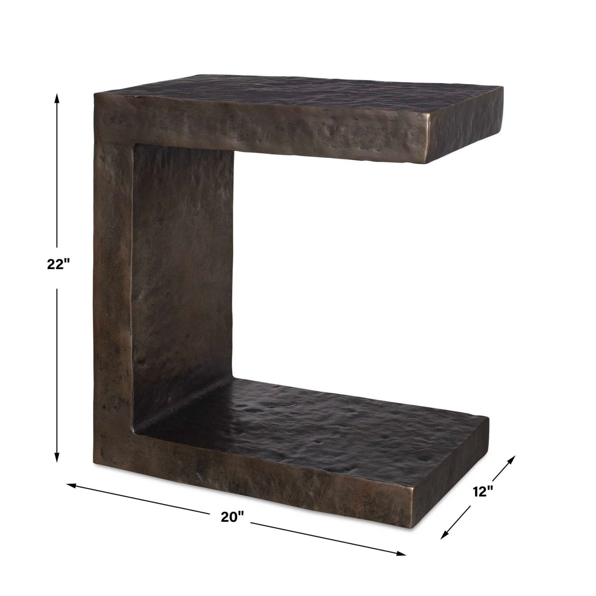 Modern European furniture - Golden Bronze Indoor/Outdoor Side Table - www.oroa.com