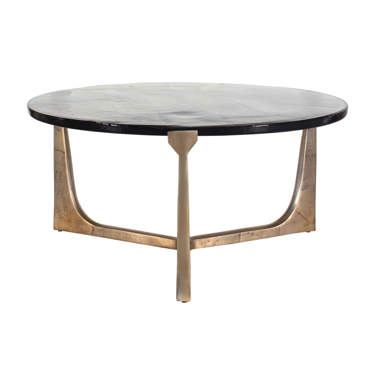 Modern European furniture - Round Cast Glass Indoor/Outdoor Coffee Table - www.oroa.com