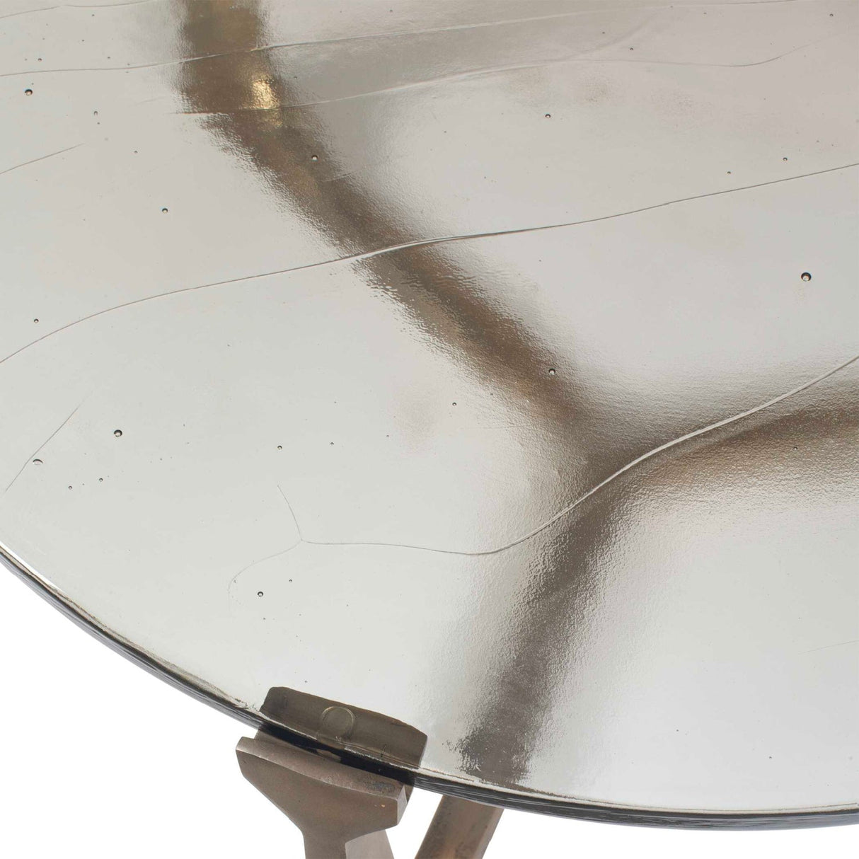 Modern European furniture - Round Cast Glass Indoor/Outdoor Coffee Table - www.oroa.com