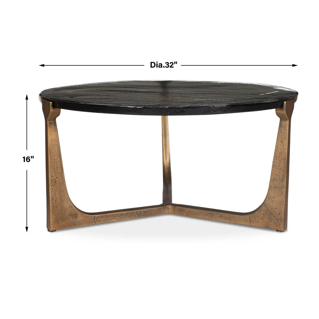 Modern European furniture - Round Cast Glass Indoor/Outdoor Coffee Table - www.oroa.com
