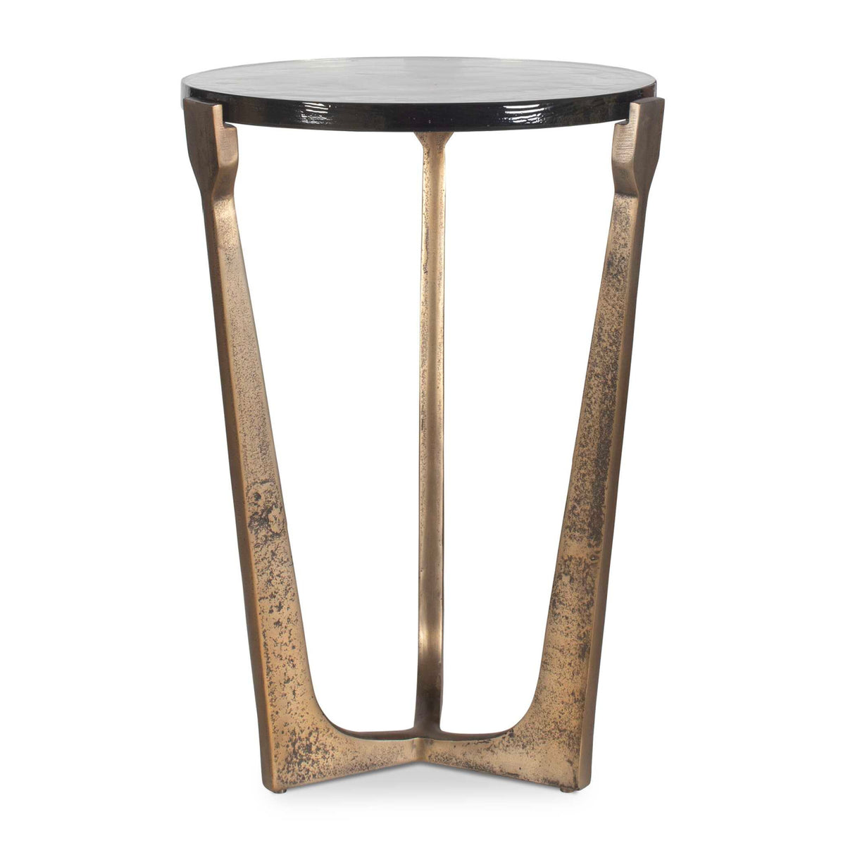 Round Glass Indoor/Outdoor Accent Table | Oroa.com