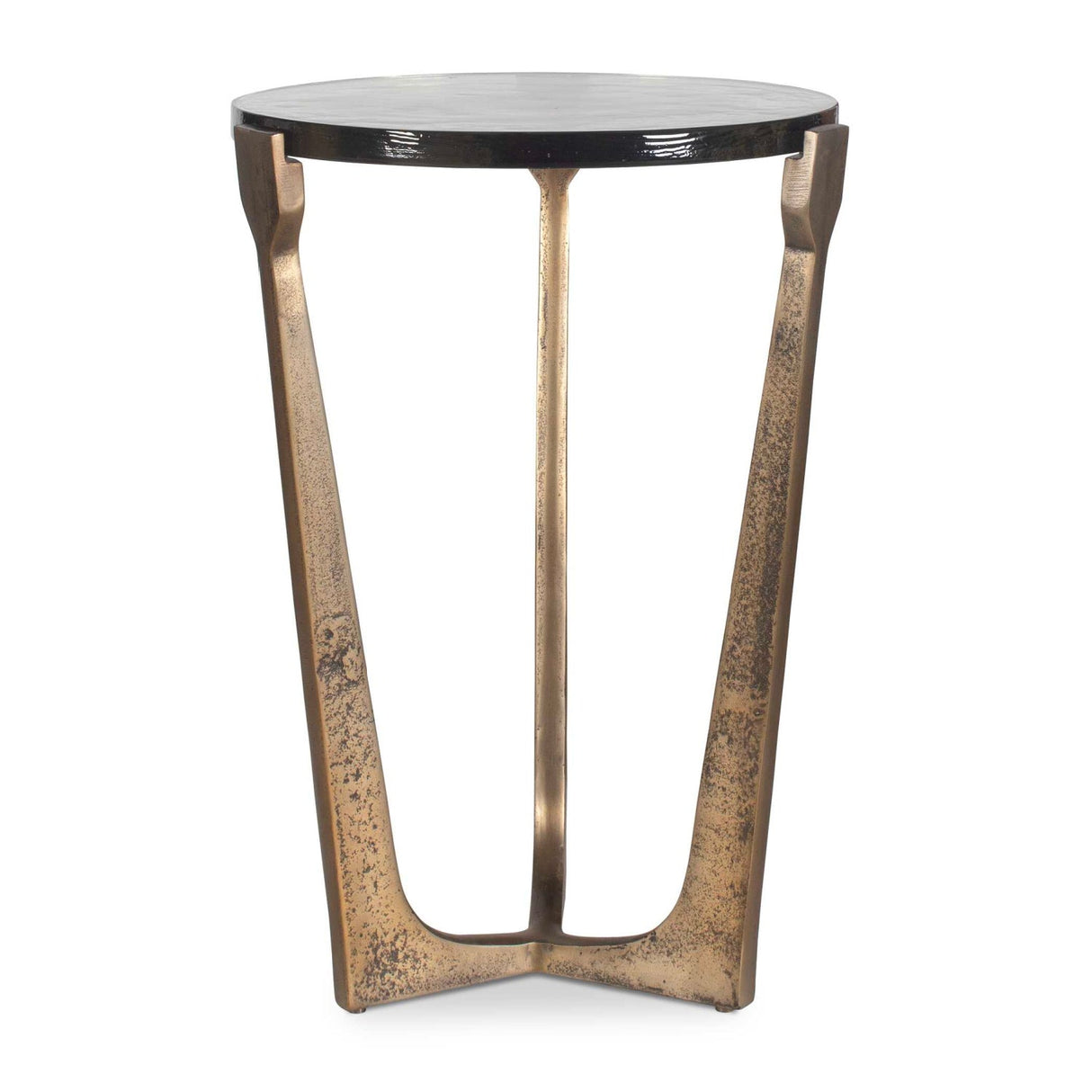 Round Glass Indoor/Outdoor Accent Table by Uttermost Bohdi, alternate view 3