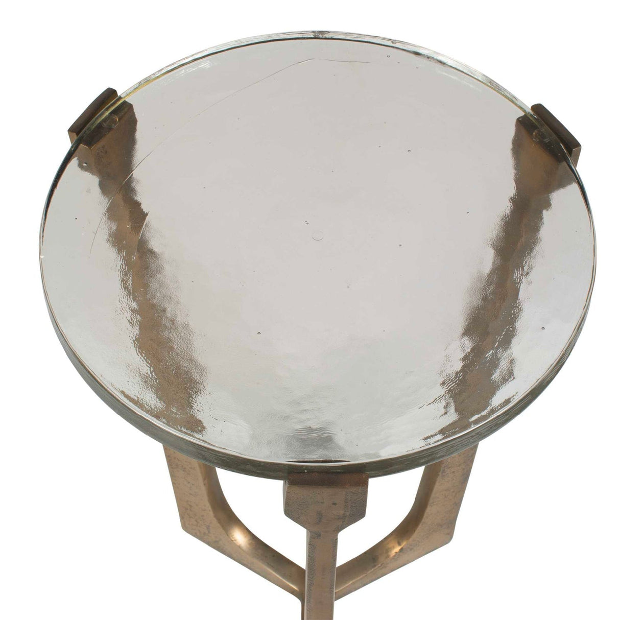 Round Glass Indoor/Outdoor Accent Table by Uttermost Bohdi, alternate view 4