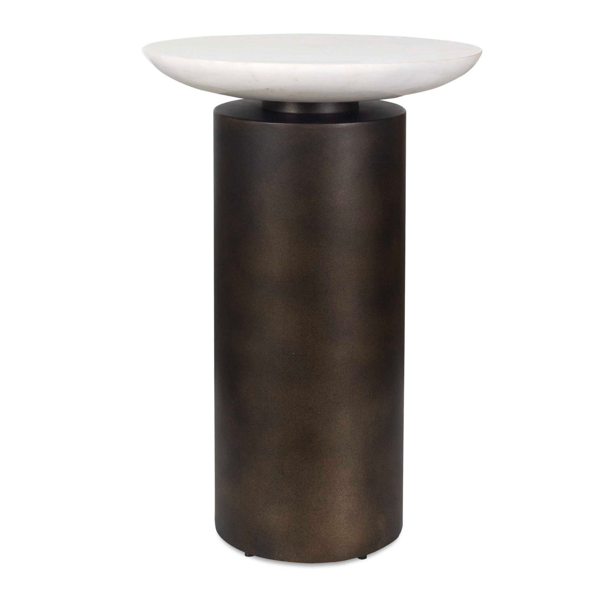 Cylindrical Bronze Indoor/Outdoor Accent Table by Uttermost Oslo
