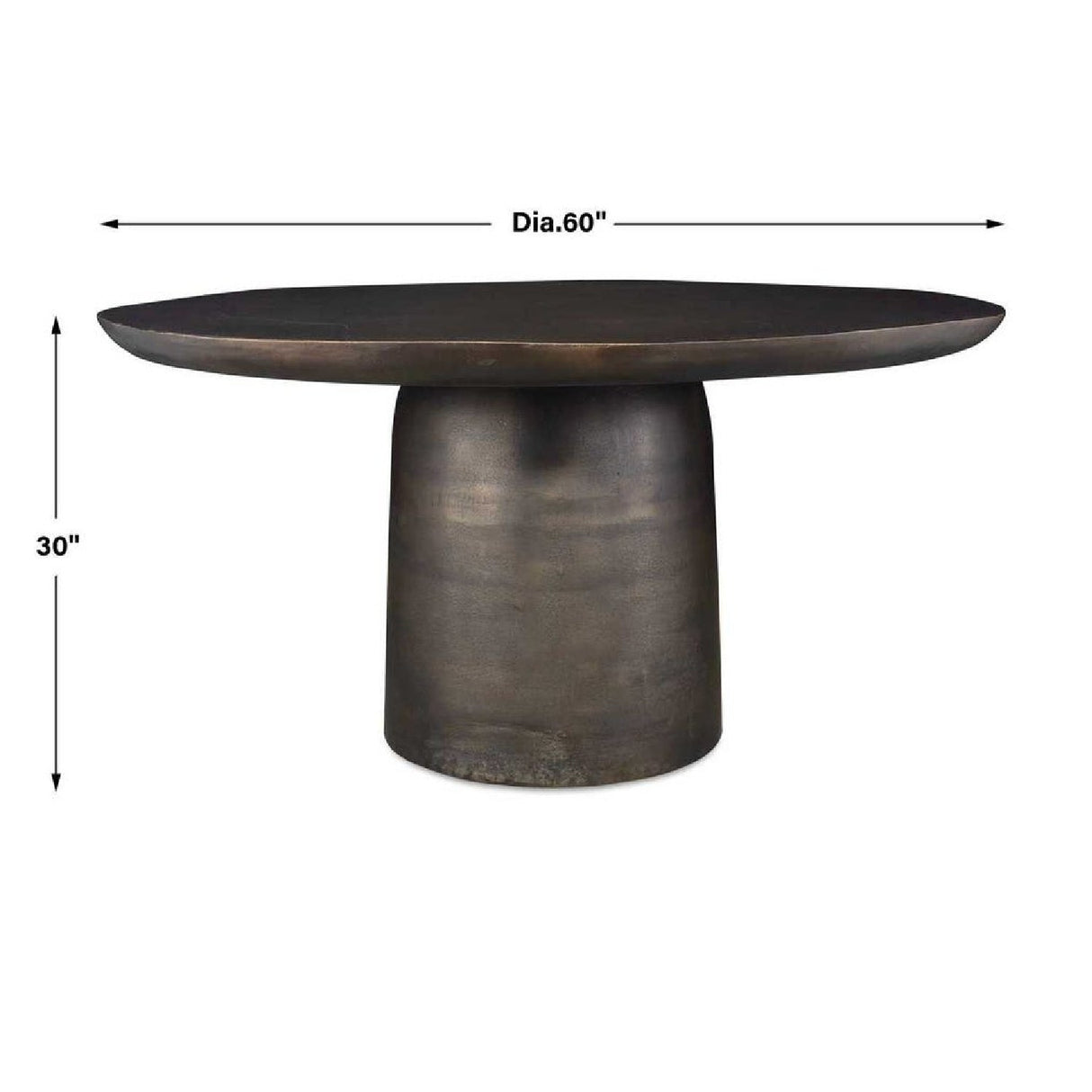 Modern European furniture - Cast Aluminum Indoor/Outdoor Dining Table - www.oroa.com