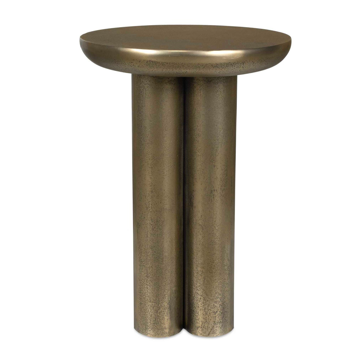 Modern European furniture - Antique Brass Indoor/Outdoor Accent Table - www.oroa.com