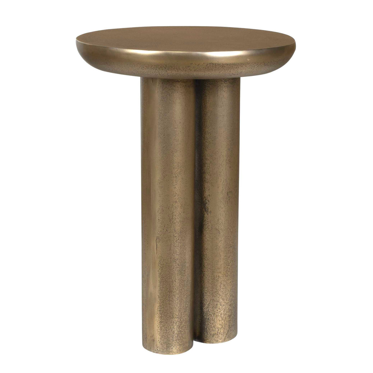 Modern European furniture - Antique Brass Indoor/Outdoor Accent Table - www.oroa.com