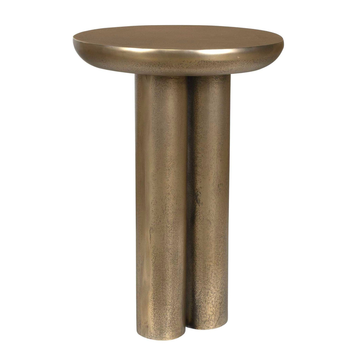 Modern European furniture - Antique Brass Indoor/Outdoor Accent Table - www.oroa.com